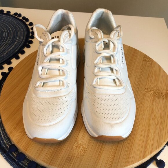 Skechers Womens Air Around You White Walking Shoes Size 7.5 Comfort Shoes - Picture 7 of 12